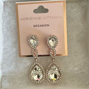 Adrienne Vittadini Silver Drop Earrings